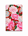 Japanese Traditional Cotton Fabric – Red Peony Floral – 112cm × 2m