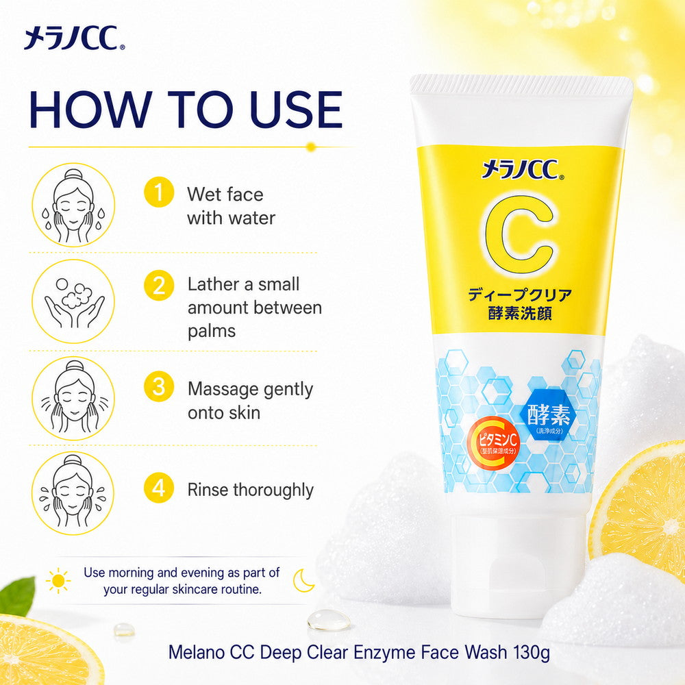 Melano CC Deep Clear Enzyme Face Wash 130g