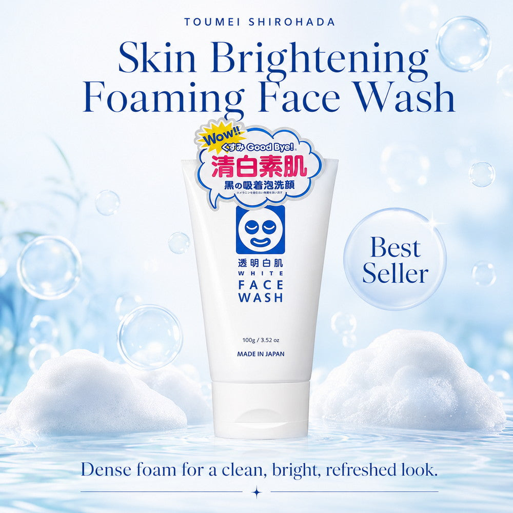 Toumei Shirohada Skin Brightening Foaming Face Wash 100g