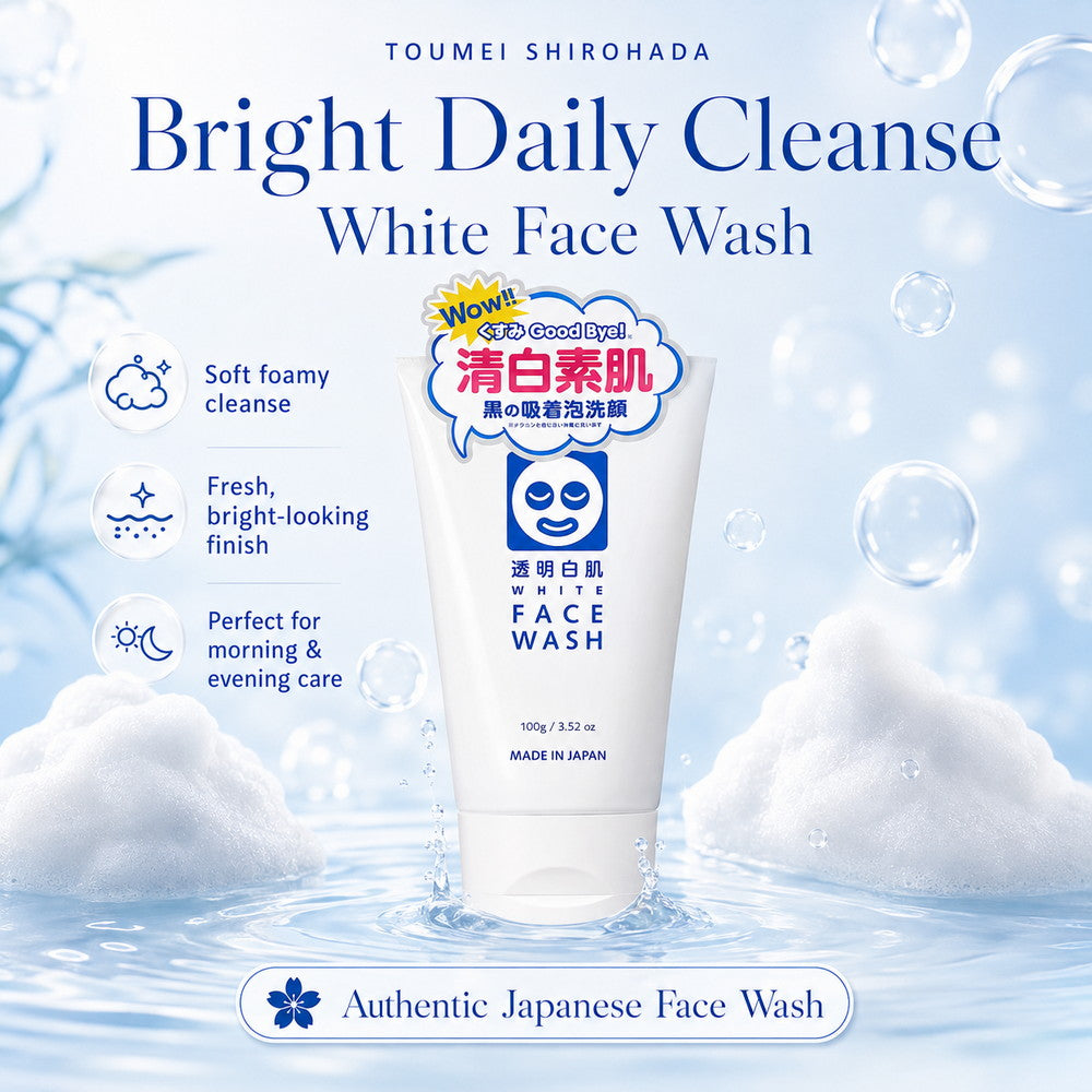 Toumei Shirohada Skin Brightening Foaming Face Wash 100g