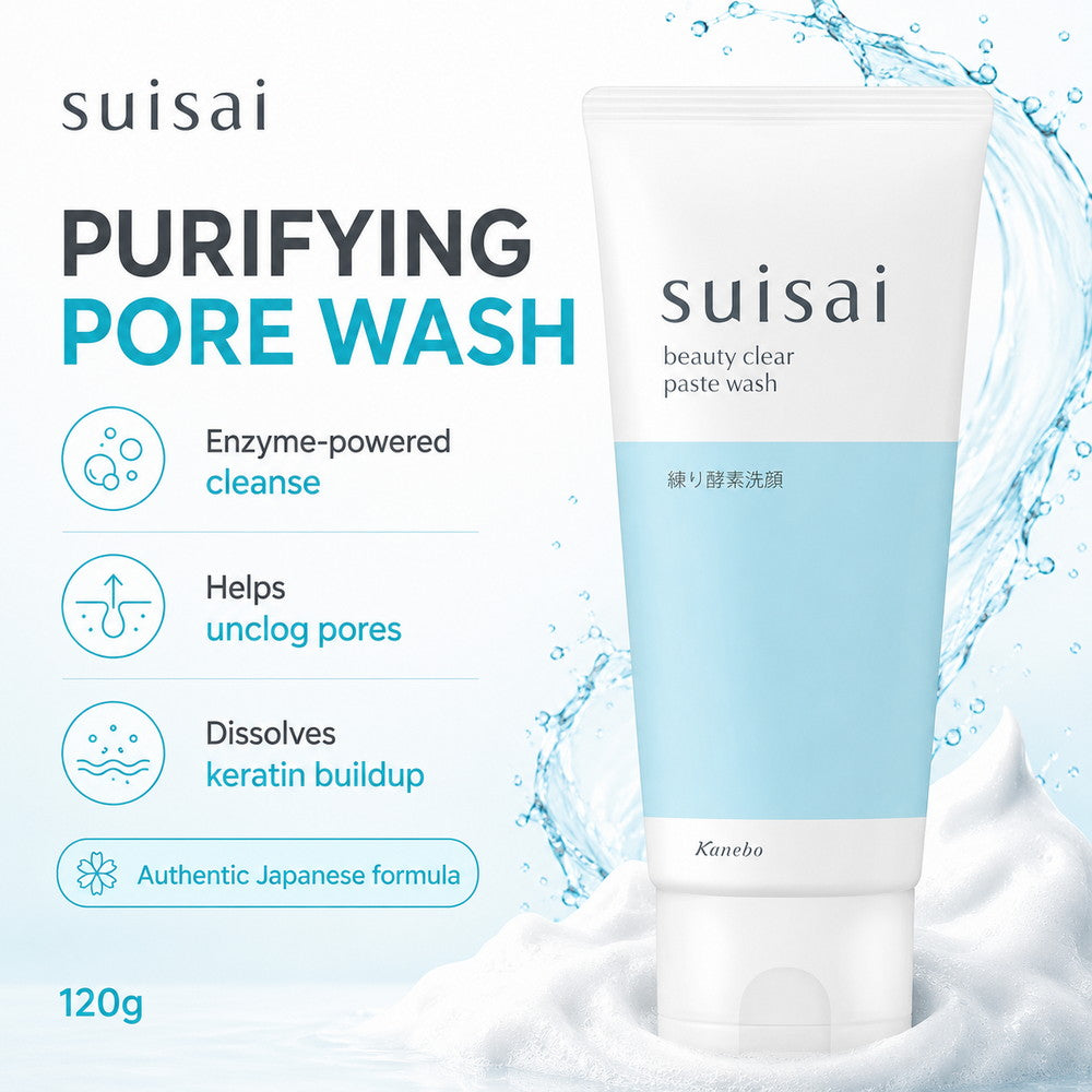 Suisai Beauty Clear Paste Wash Enzyme Purifying Pore Cleanser 120g