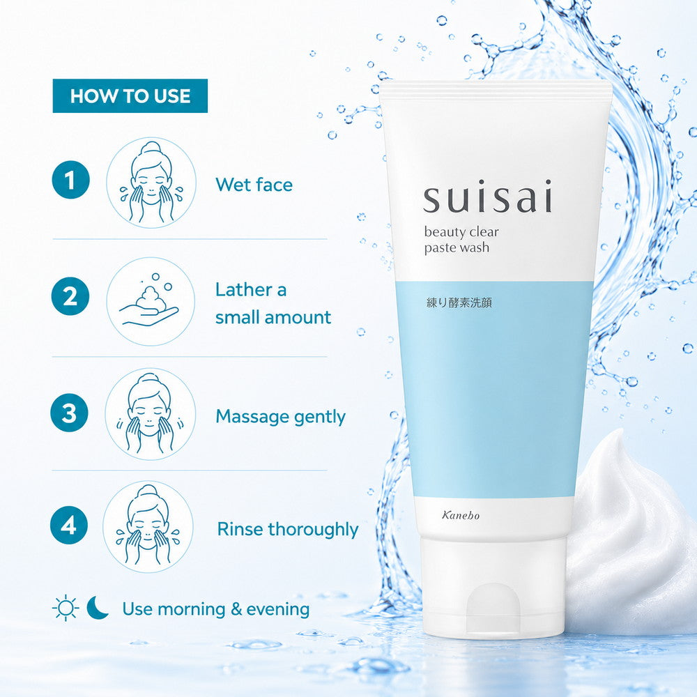 Suisai Beauty Clear Paste Wash Enzyme Purifying Pore Cleanser 120g