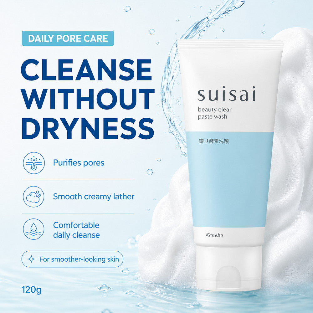 Suisai Beauty Clear Paste Wash Enzyme Purifying Pore Cleanser 120g