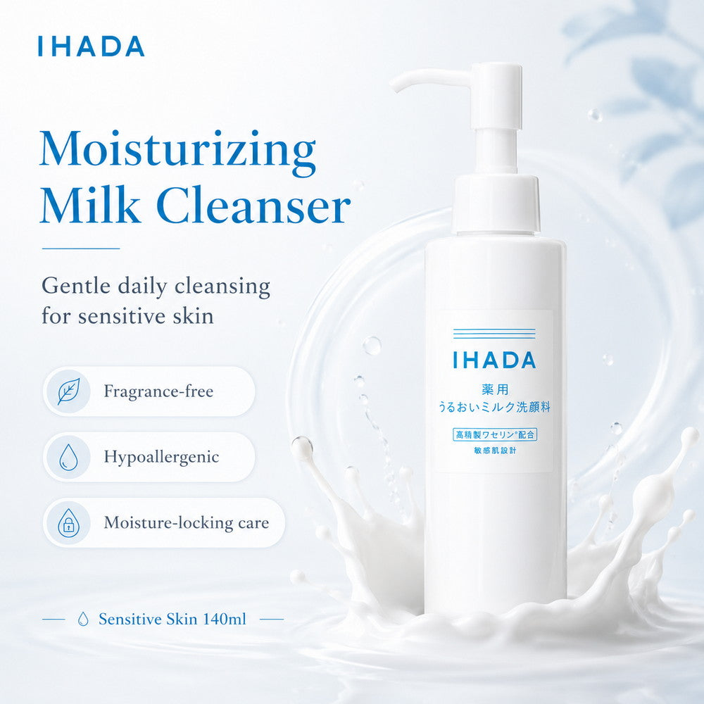 Ihada Moisturizing Milk Cleanser for Sensitive Skin 140ml