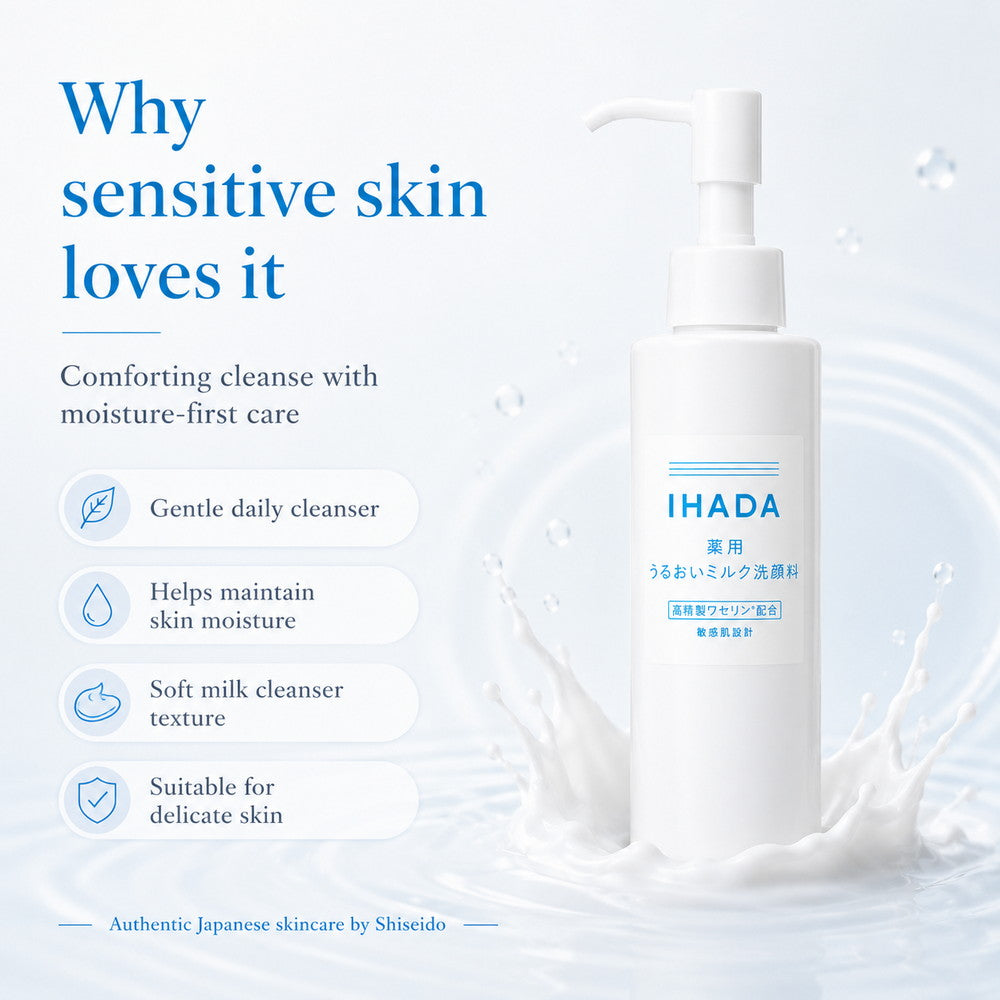 Ihada Moisturizing Milk Cleanser for Sensitive Skin 140ml