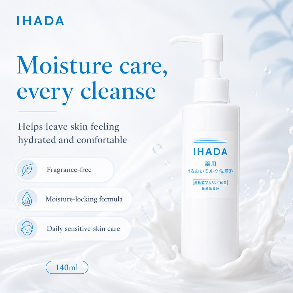 Ihada Moisturizing Milk Cleanser for Sensitive Skin 140ml
