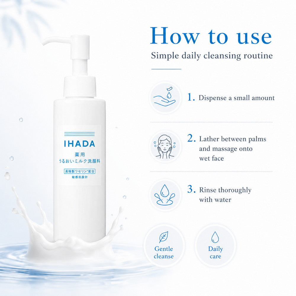 Ihada Moisturizing Milk Cleanser for Sensitive Skin 140ml