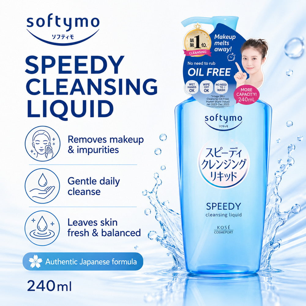 Softymo Speedy Cleansing Liquid Mild Facial Cleanser 240ml