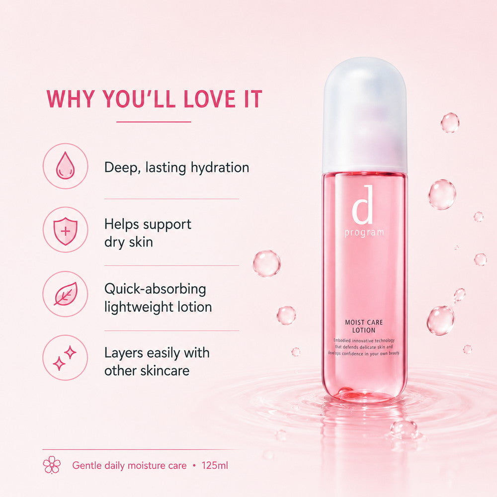 d program Moist Care Lotion Hydrating Toner For Dry Skin 125ml