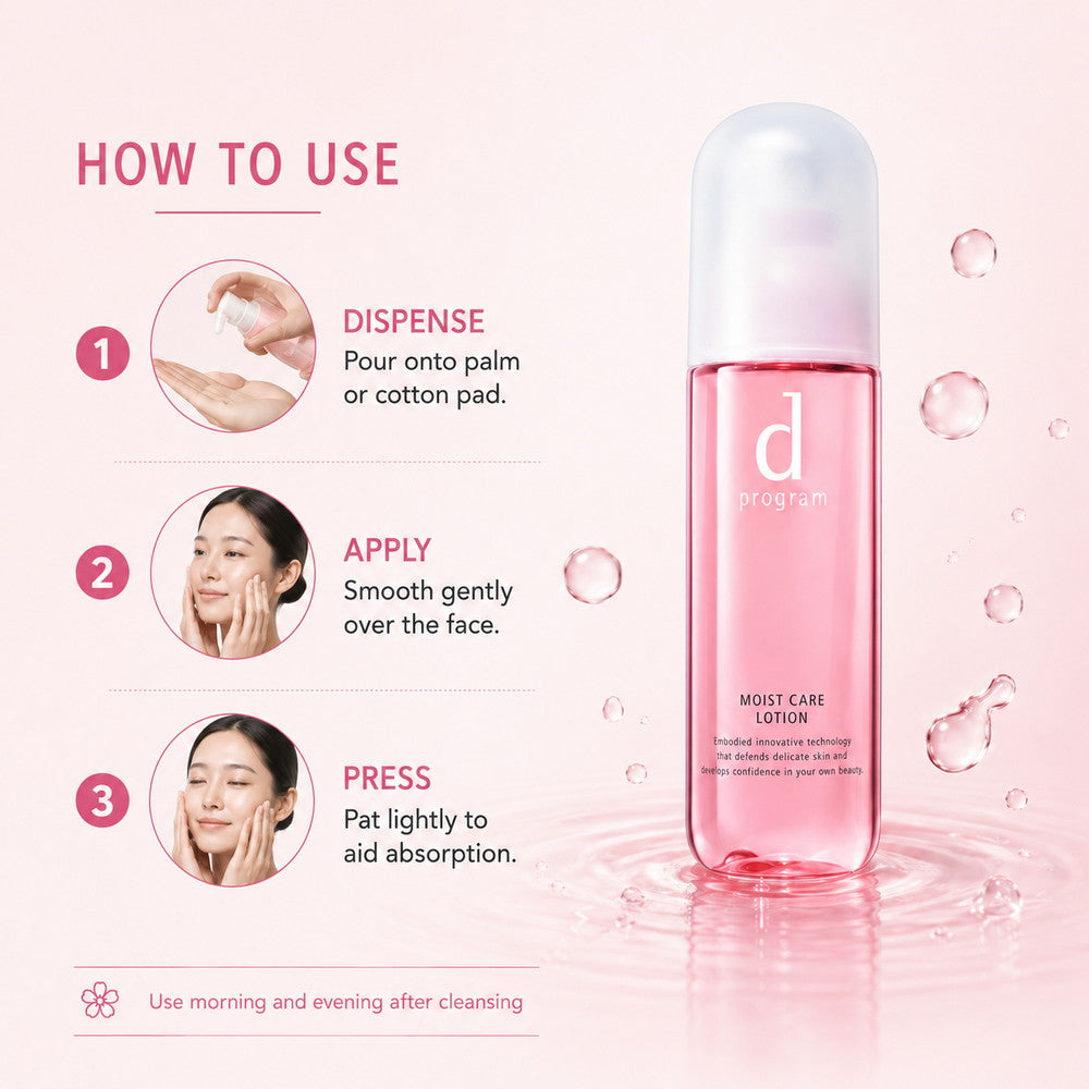 d program Moist Care Lotion Hydrating Toner For Dry Skin 125ml