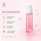 d program Moist Care Lotion Hydrating Toner For Dry Skin 125ml