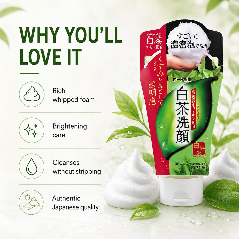 Shirochasou White Tea Face Wash Foam 120g