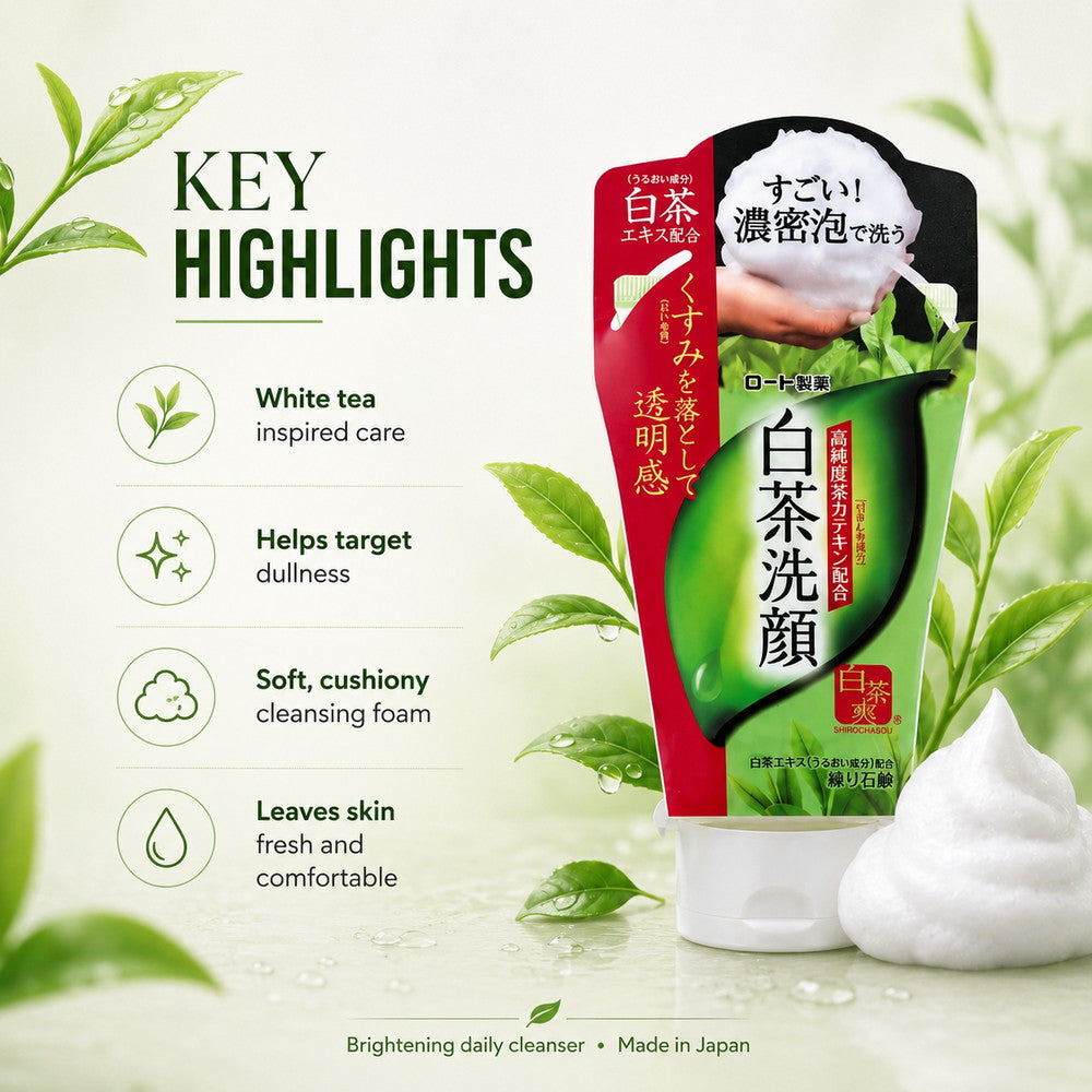 Shirochasou White Tea Face Wash Foam 120g