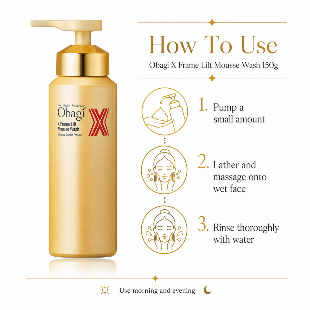 Obagi Japan X Frame Lift Mousse Wash Foam 150g