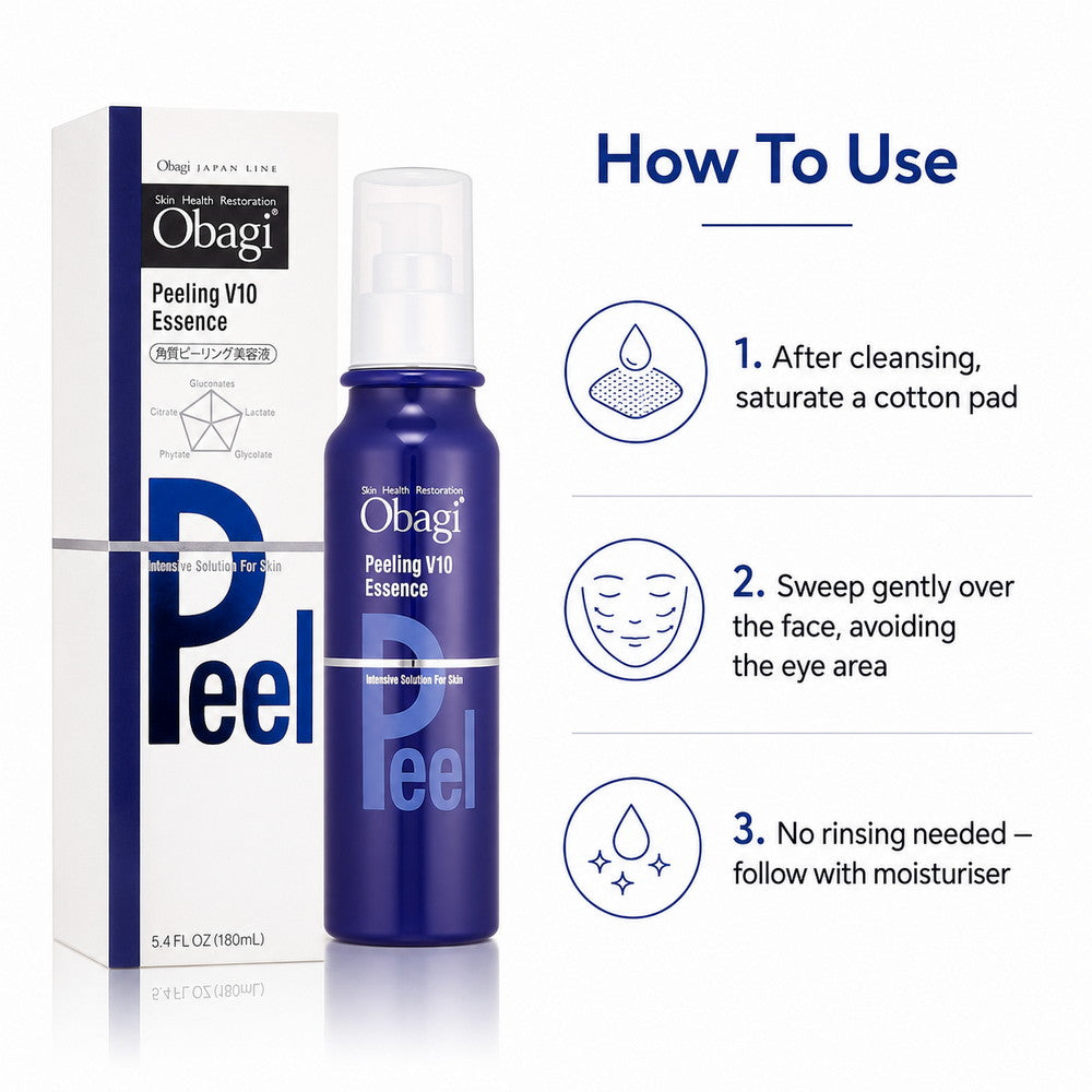 Obagi Japan Peeling V10 Essence Wipe-On Exfoliant 180ml