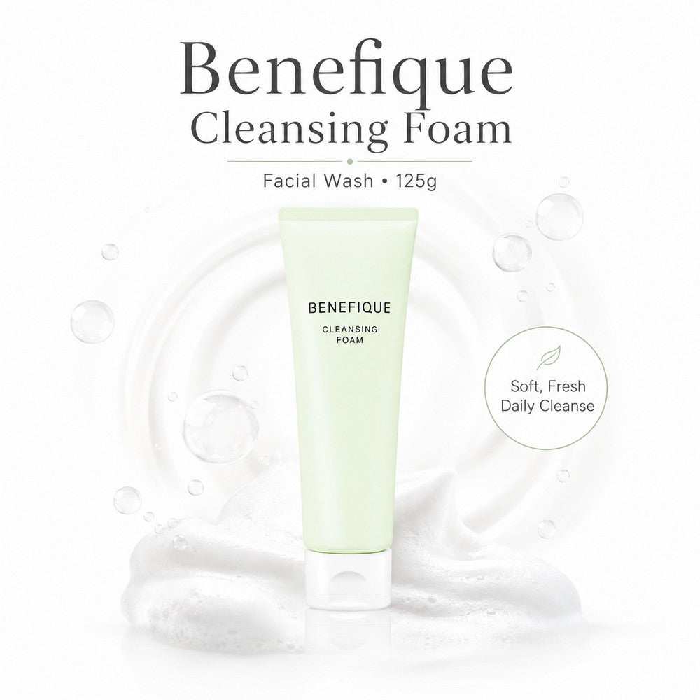 Benefique Cleansing Foam Facial Wash 125g