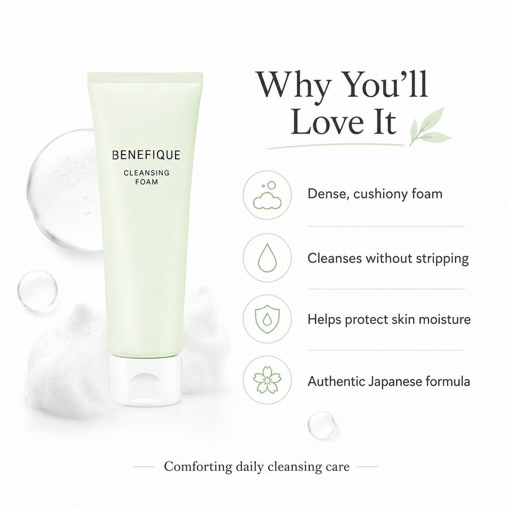 Benefique Cleansing Foam Facial Wash 125g