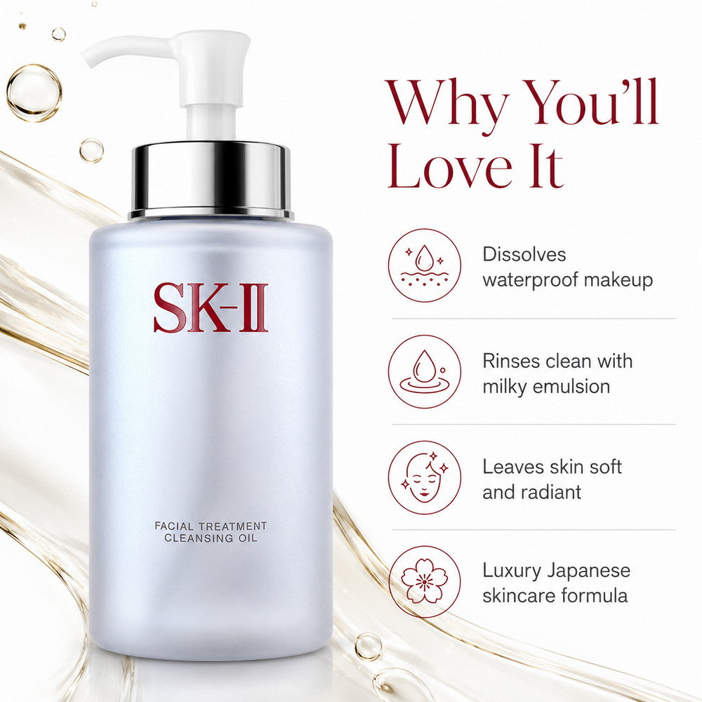 SK-II Facial Treatment Cleansing Oil Pitera Essence Makeup Cleanser 250ml