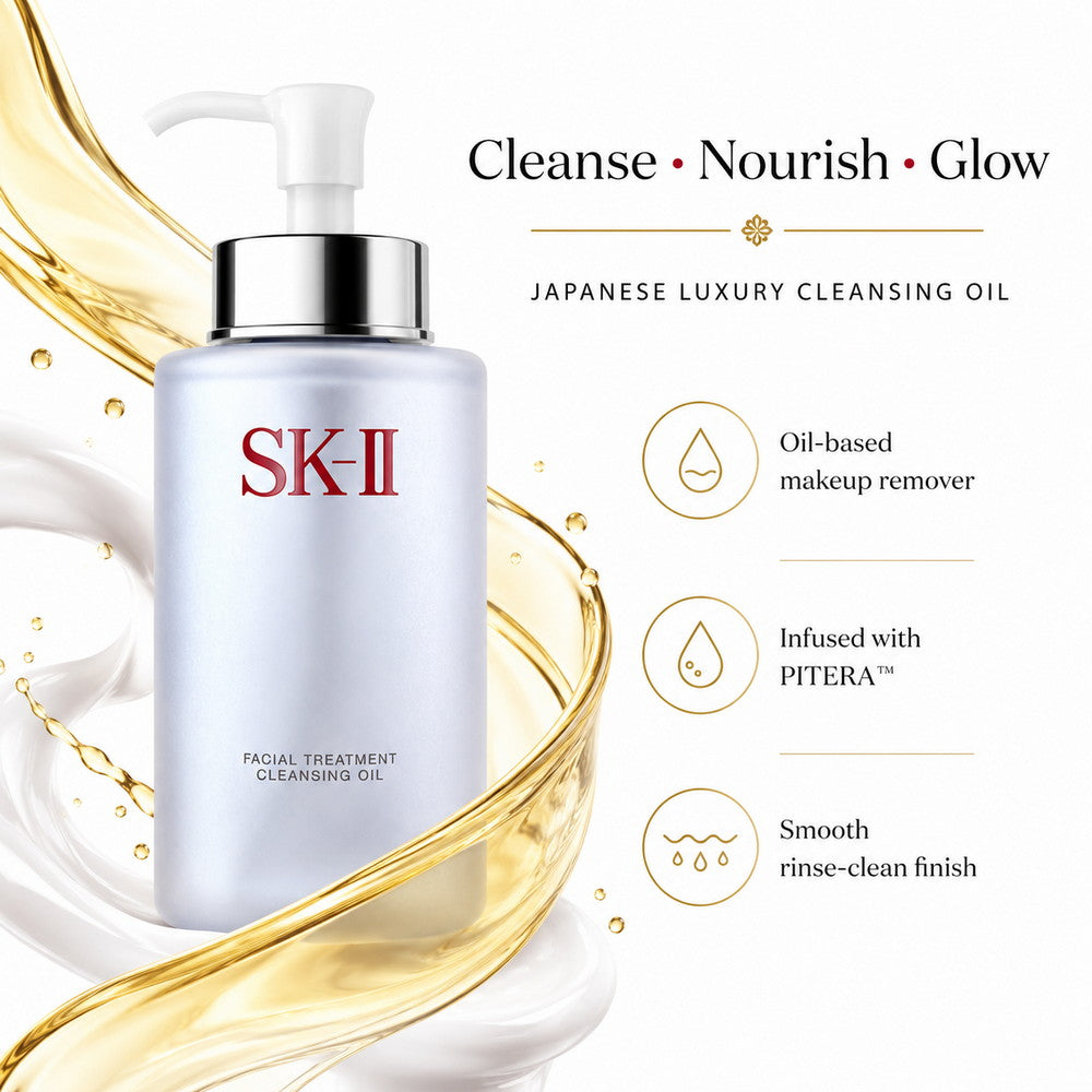 SK-II Facial Treatment Cleansing Oil Pitera Essence Makeup Cleanser 250ml