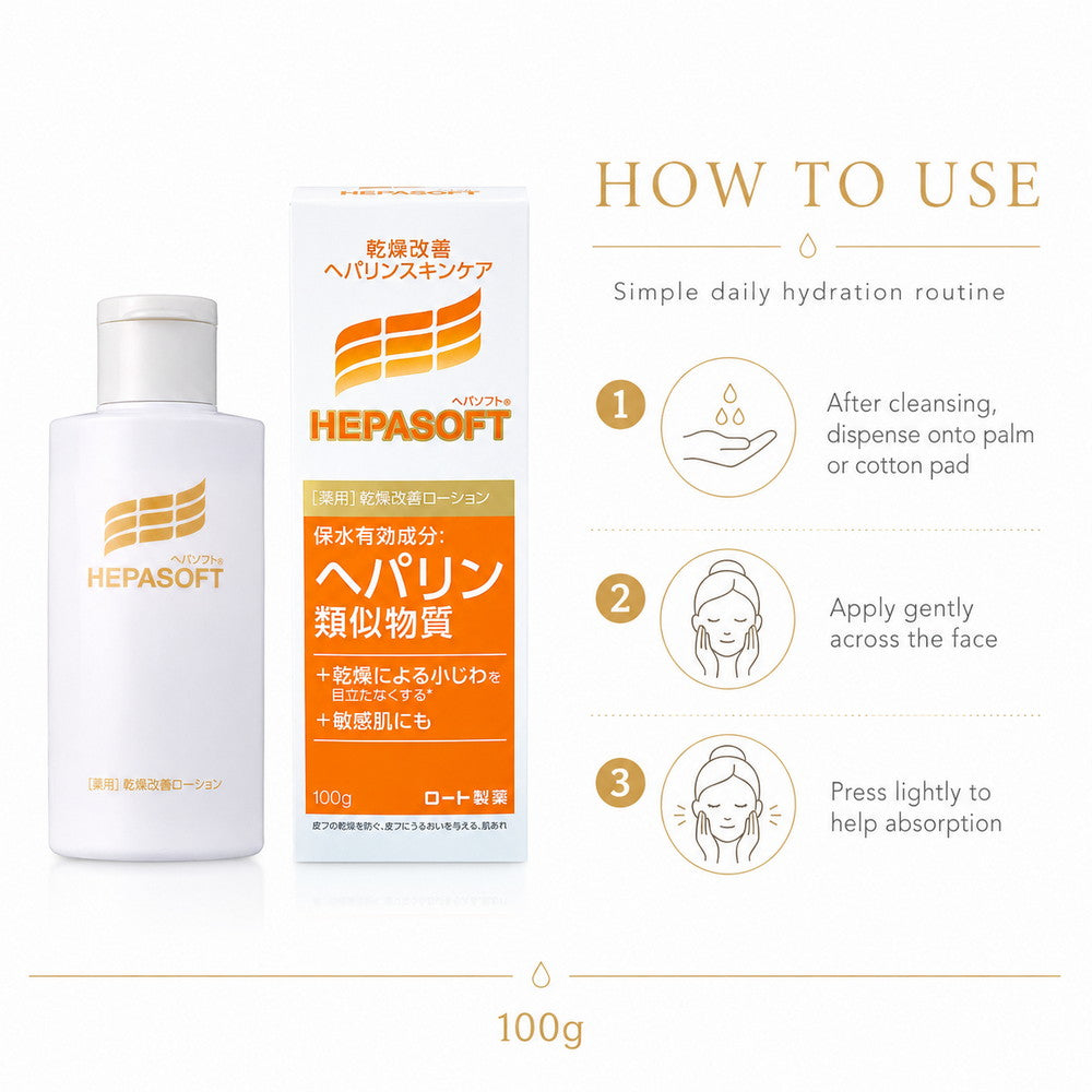 Hepasoft Medicated Face Lotion for Dry Skin 100g