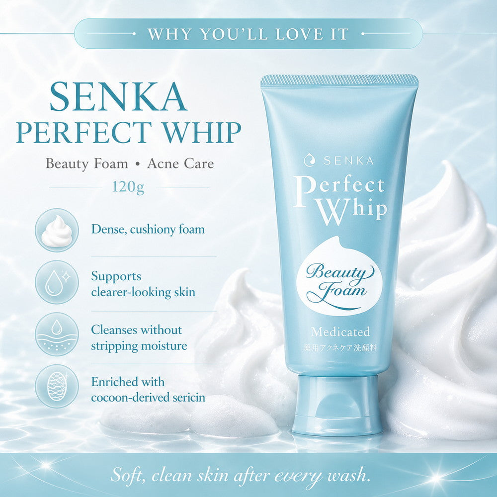 Senka Perfect Whip Acne Care Cleanser 120g