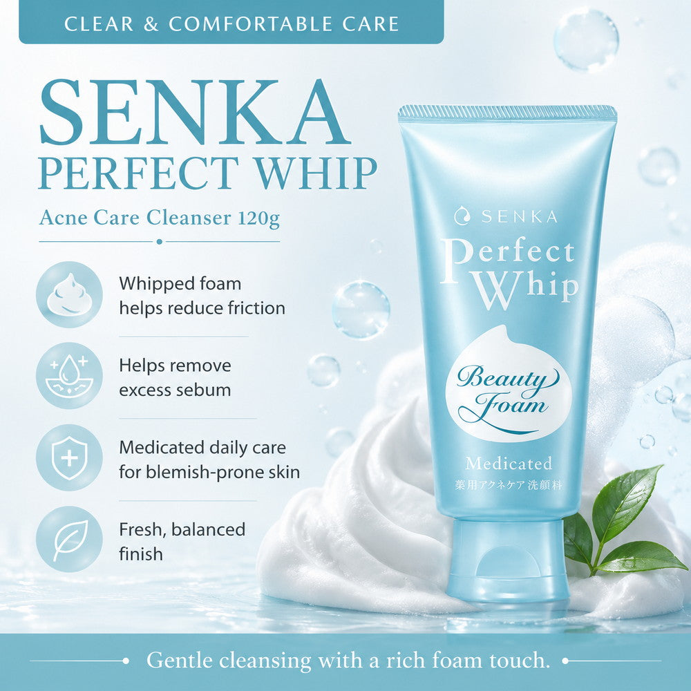 Senka Perfect Whip Acne Care Cleanser 120g