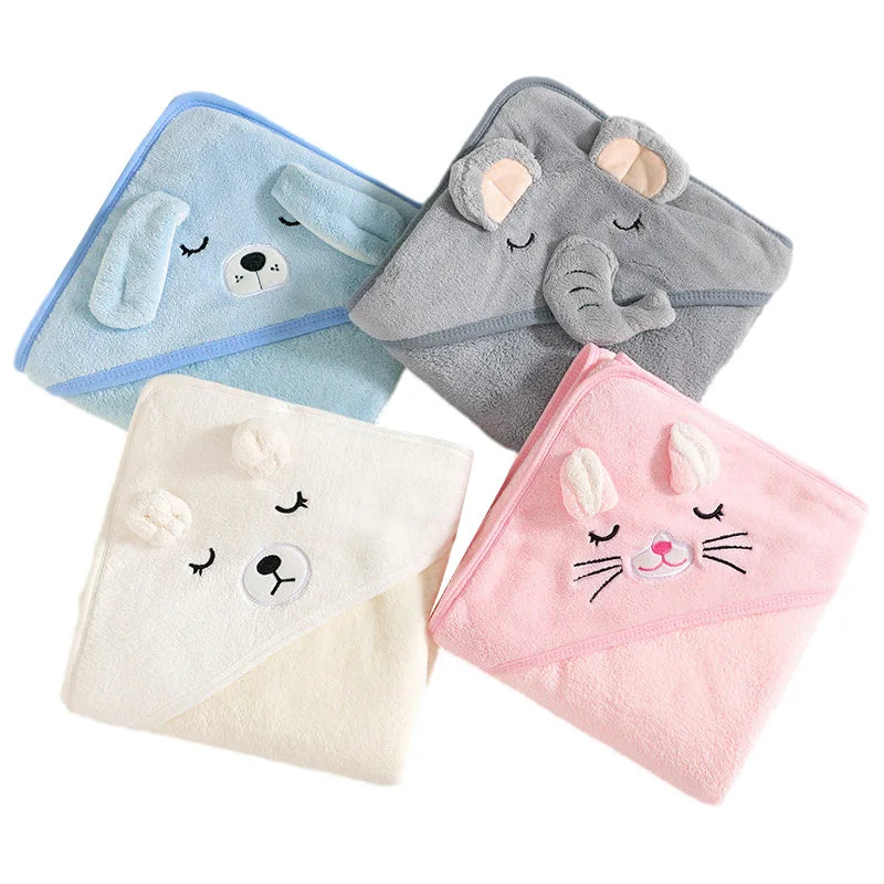 Cute Cartoon Animal Baby Bath Towels