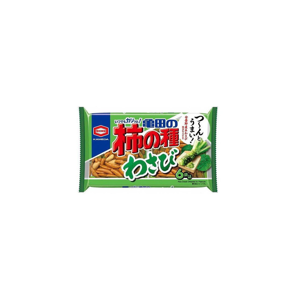 Kakinotane Wasabi Rice Crackers with Peanuts 164g