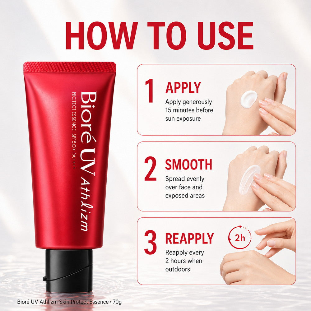 Biore UV Athlizm Skin Protect Essence Sunscreen SPF50+ PA++++ 70g