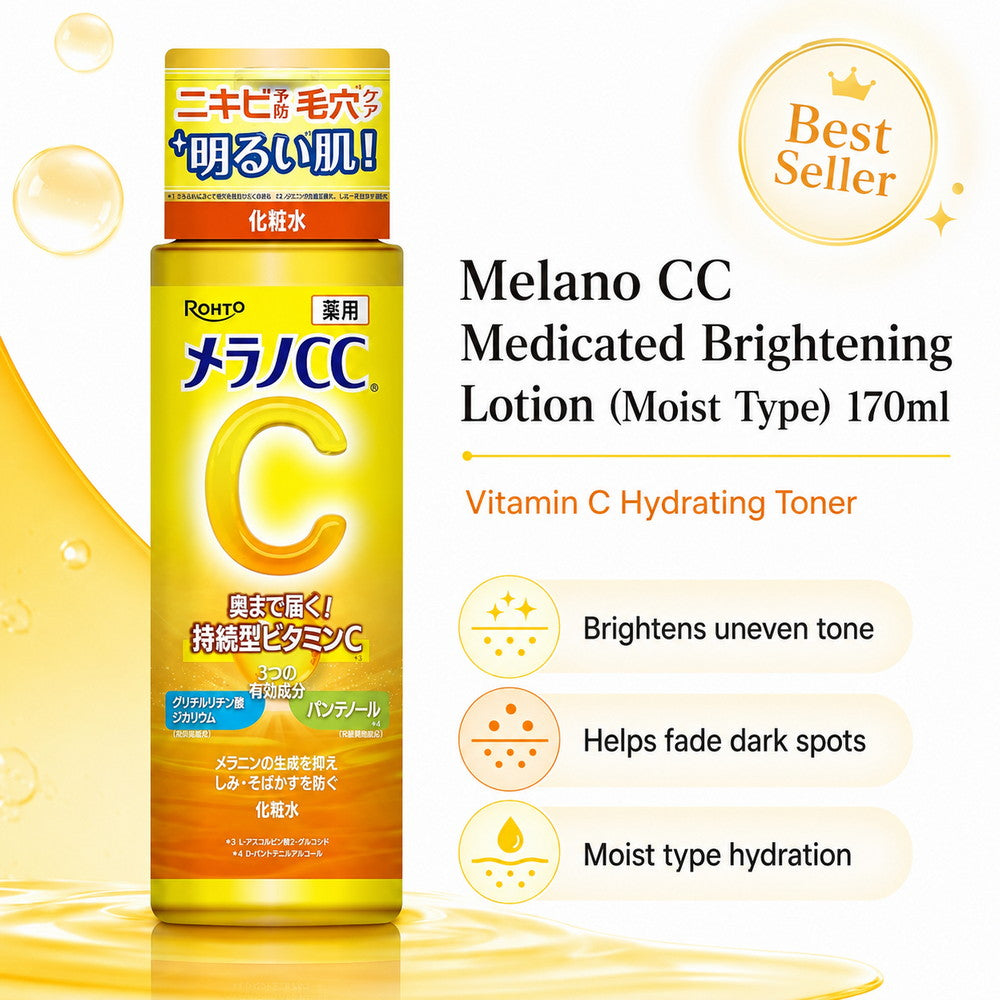 Melano CC Medicated Brightening Lotion (Moist Type) – Vitamin C Hydrating Toner 170ml
