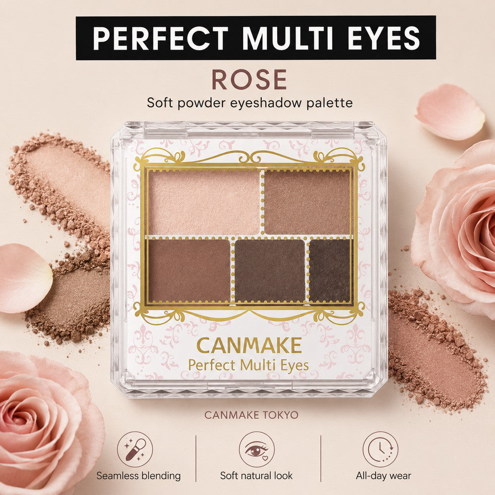 CANMAKE TOKYO Perfect Multi Eyeshadow Rose 3.3g