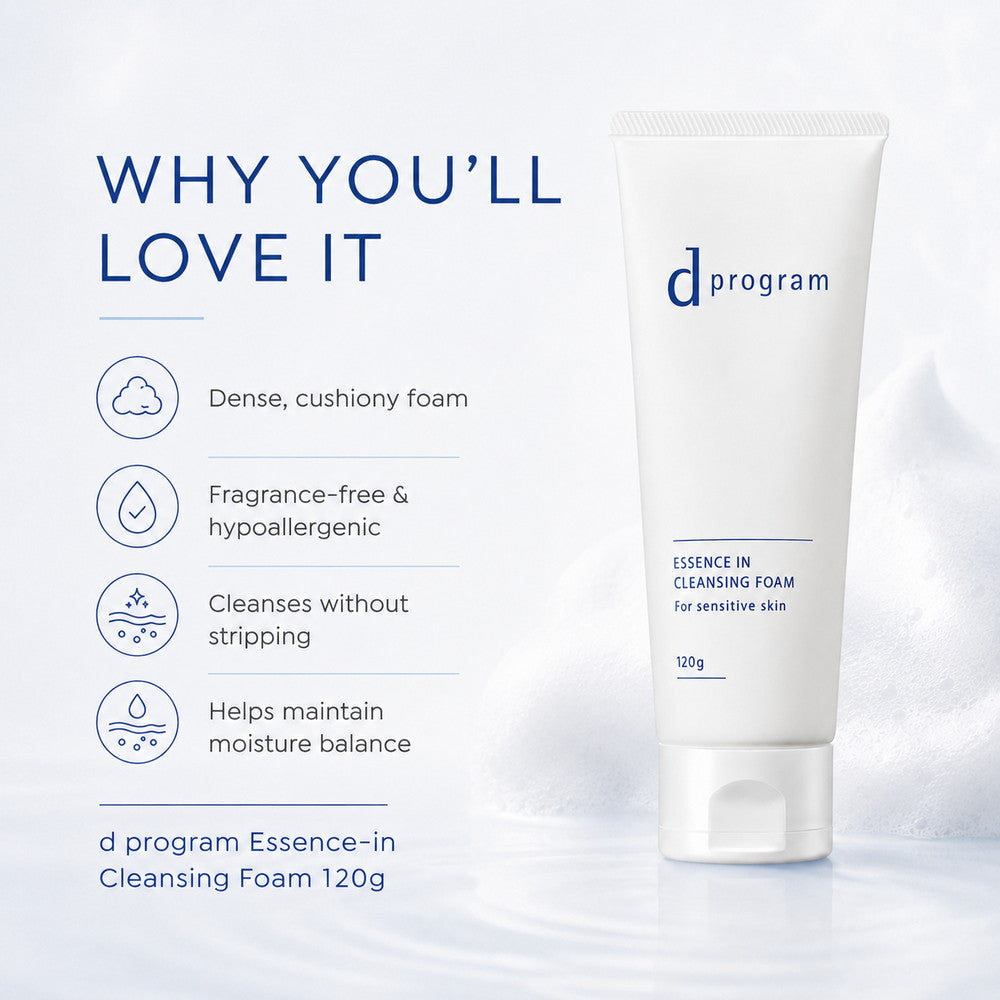 d program Essence-in Cleansing Foam Fragrance-free 120g
