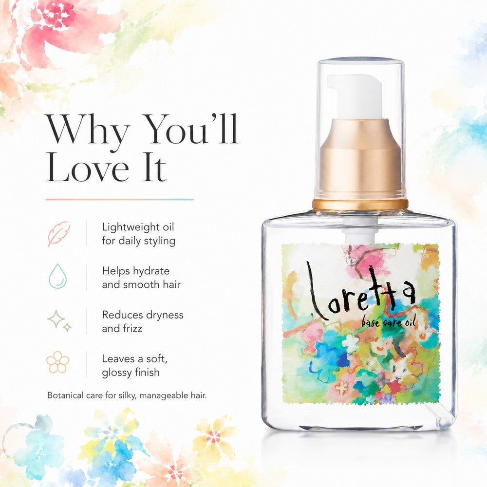 Loretta Base Care Hair Oil – Lightweight Styling & Moisturizing Oil 120ml