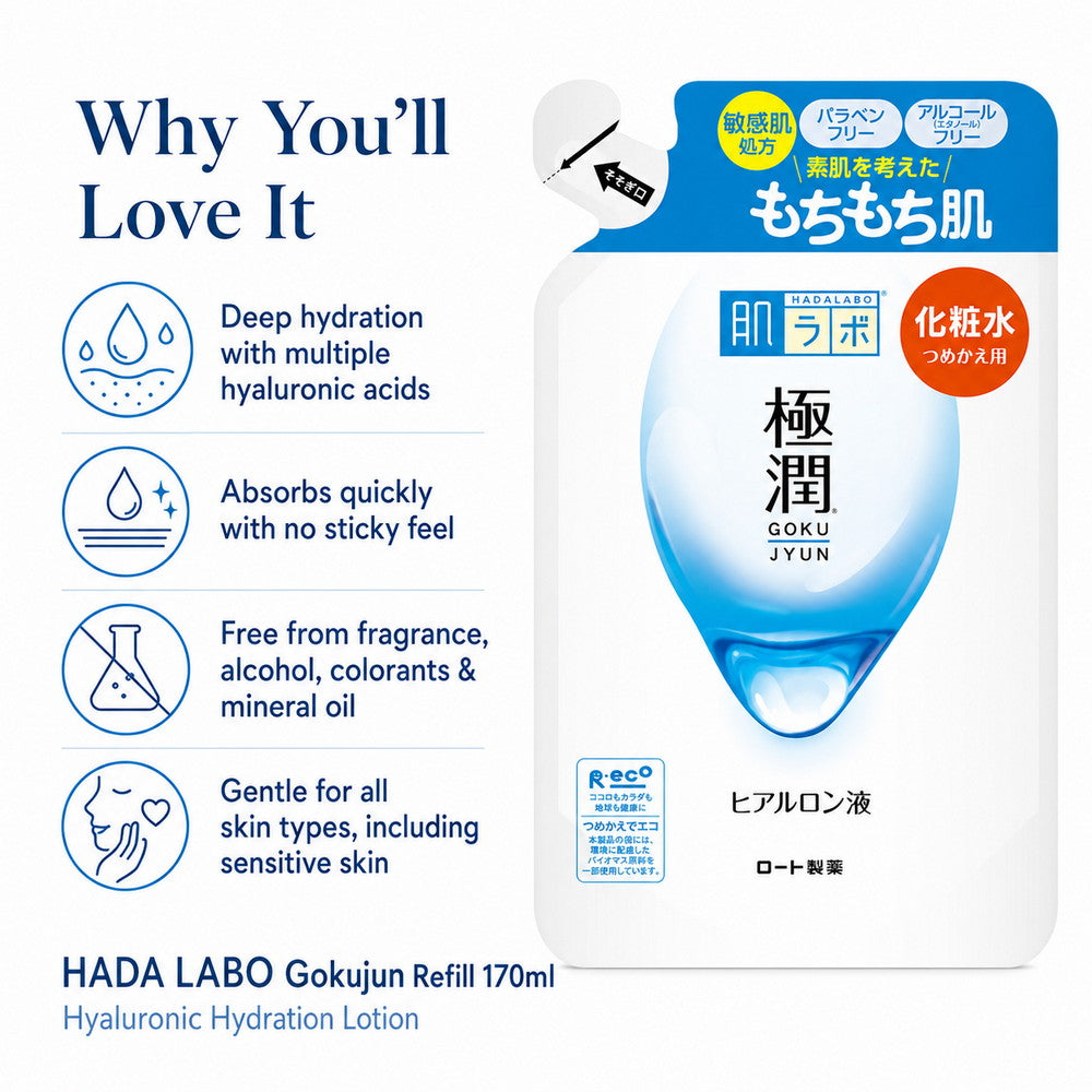 Hada Labo Gokujun Hyaluron Refill Lotion 170ml