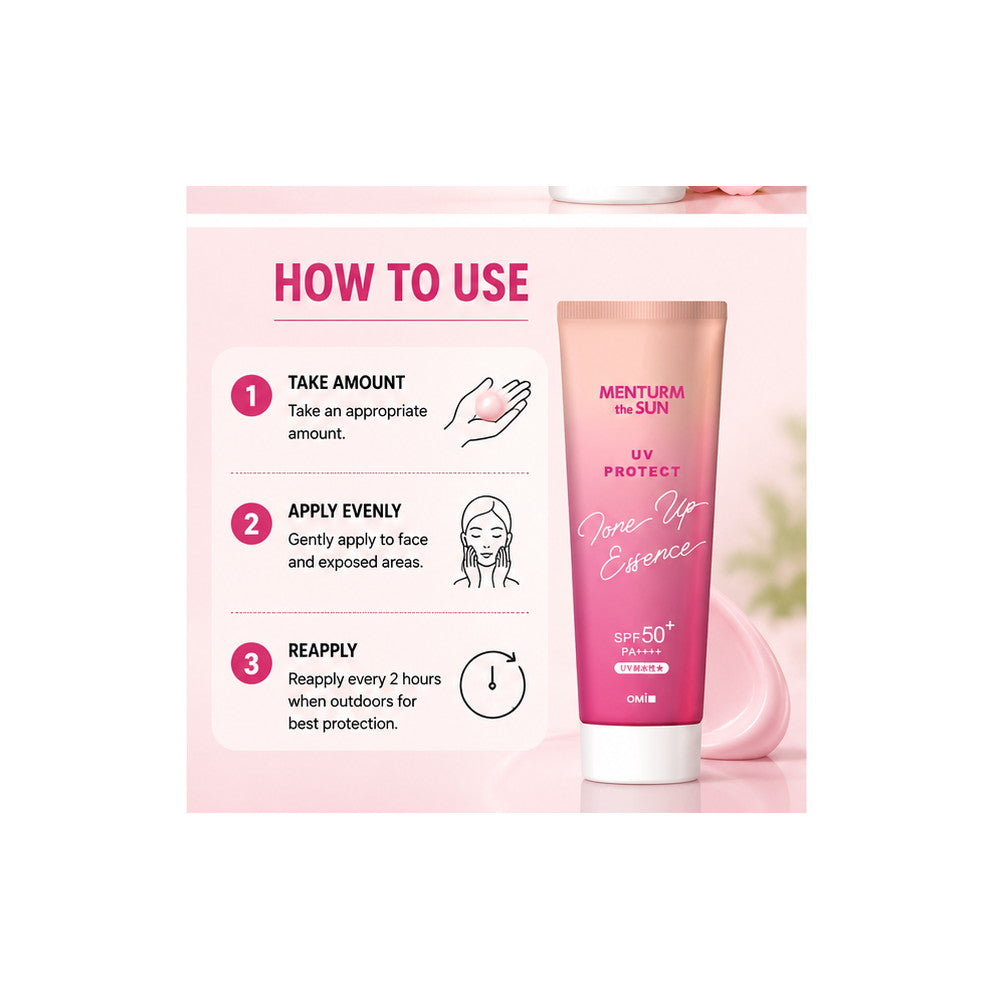 Menturm the SUN Tone Up UV Essence Rose SPF50+ PA++++ 80g
