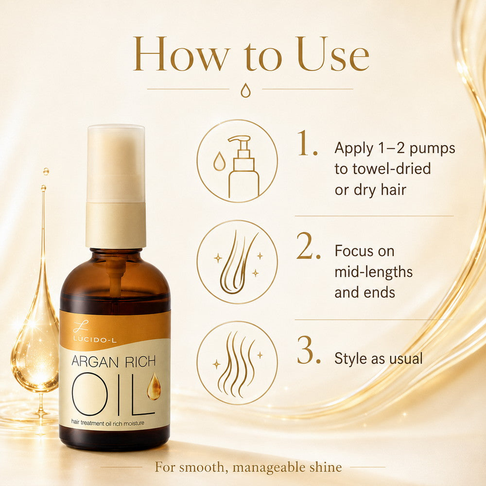 Lucido-L Argan Rich Oil Hair Repair Treatment Oil (Moisture) 60ml