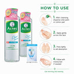 Acnes Medicated Clear Lotion 180ml × 2 Set + Gokujyun Sachet