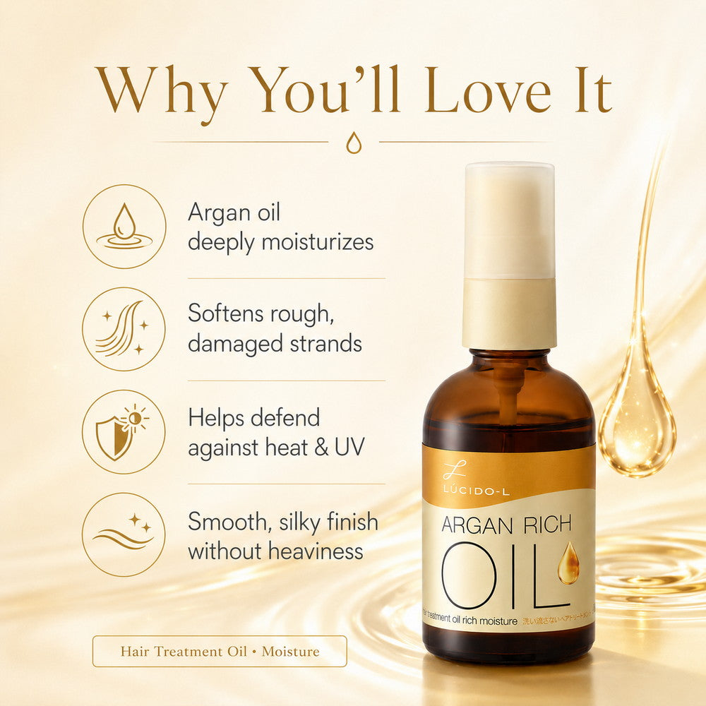 Lucido-L Argan Rich Oil Hair Repair Treatment Oil (Moisture) 60ml