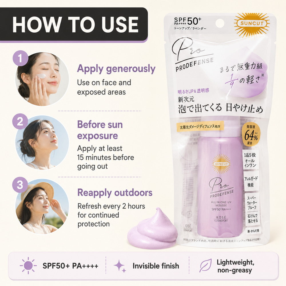 Suncut Pro Defense All-in-One UV Mousse SPF50+ PA++++ 60g