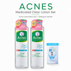 Acnes Medicated Clear Lotion 180ml × 2 Set + Gokujyun Sachet