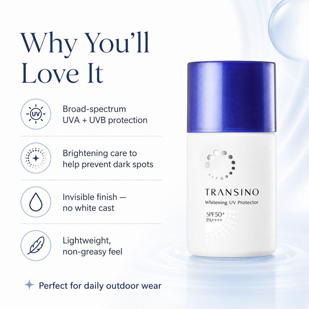 Transino Medicated Whitening UV Protector  SPF 50+ PA++++30ml