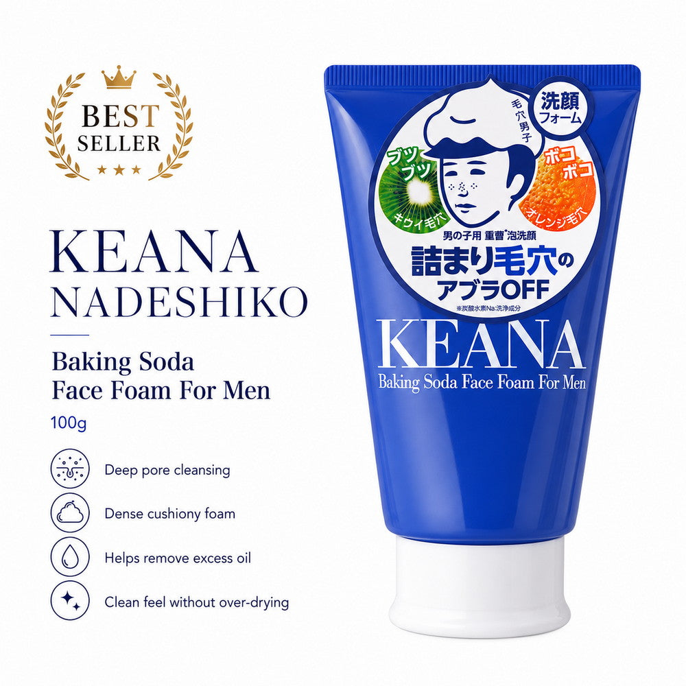 Keana Nadeshiko Baking Soda Foaming Face Wash for Boys 100g