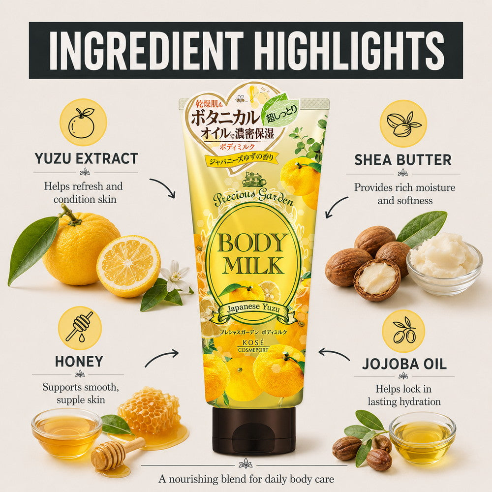 Precious Garden Body Milk Japan Yuzu 200g