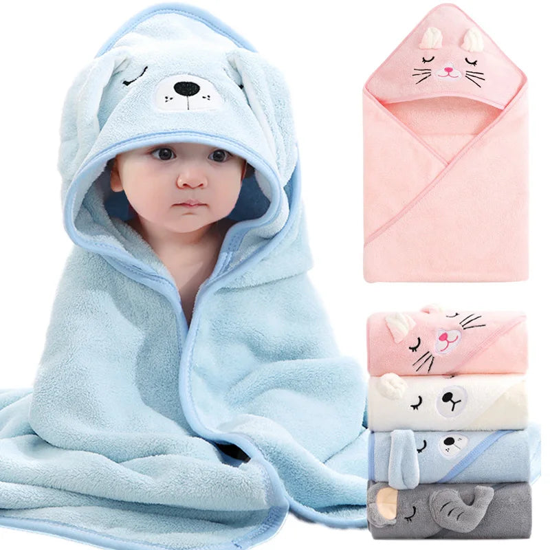 Cute Cartoon Animal Baby Bath Towels