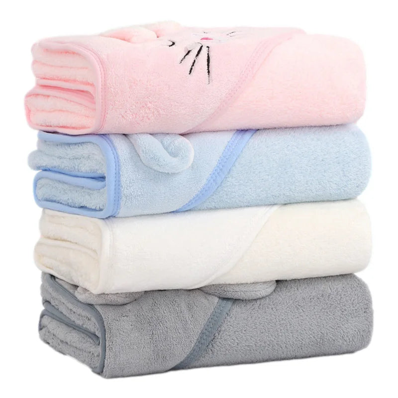 Cute Cartoon Animal Baby Bath Towels